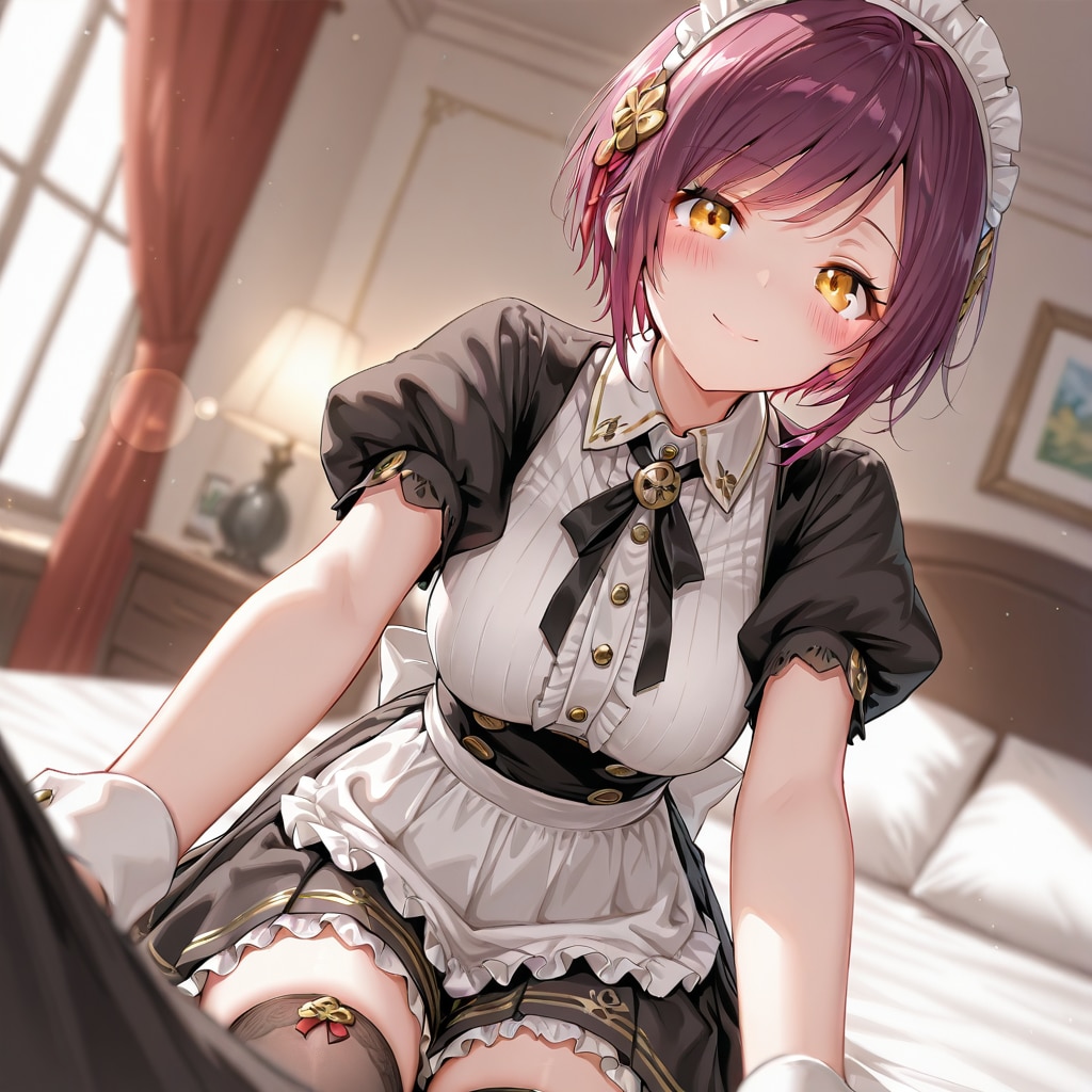 おはようございます（挨拶メイドの芽衣ちゃん）