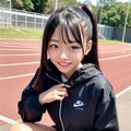 試合前のアップ中 2枚目
