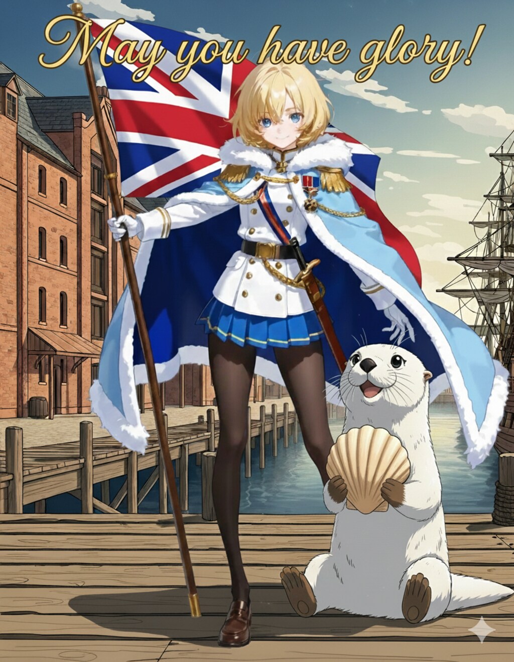 栄光ちゃんと白ラッコさん