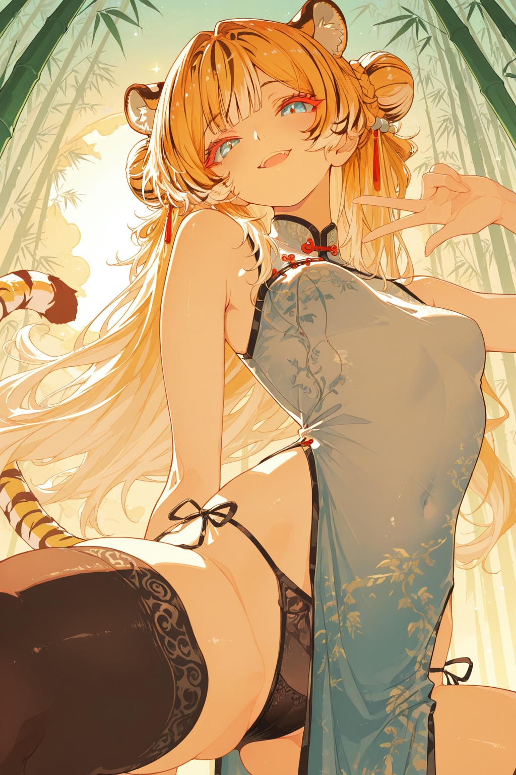 虎耳チャイナ服