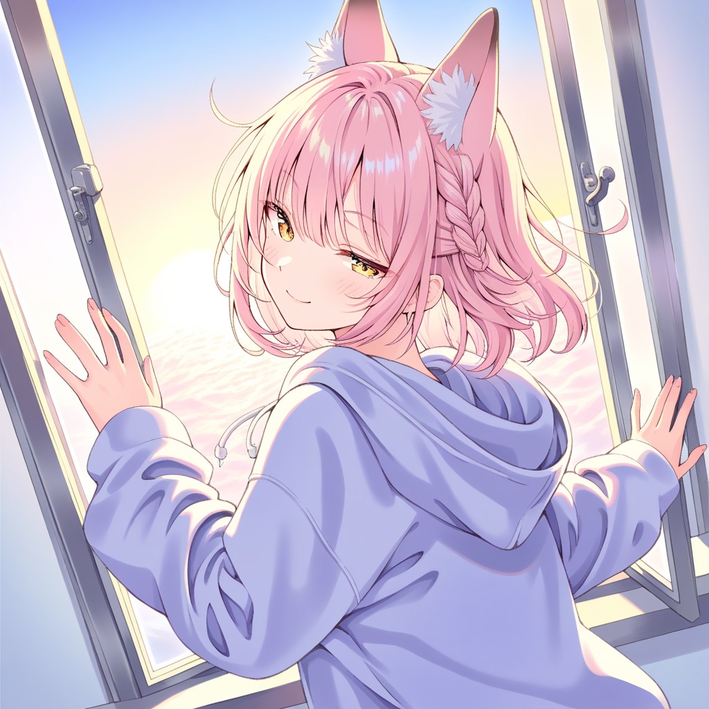 窓辺の狐娘・長女