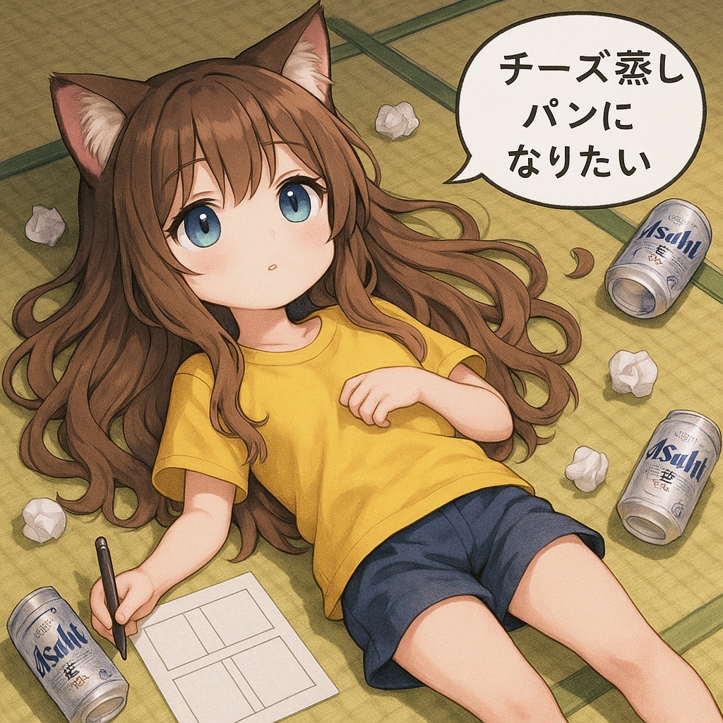 チーズ蒸しパンになりたい小さな女の子