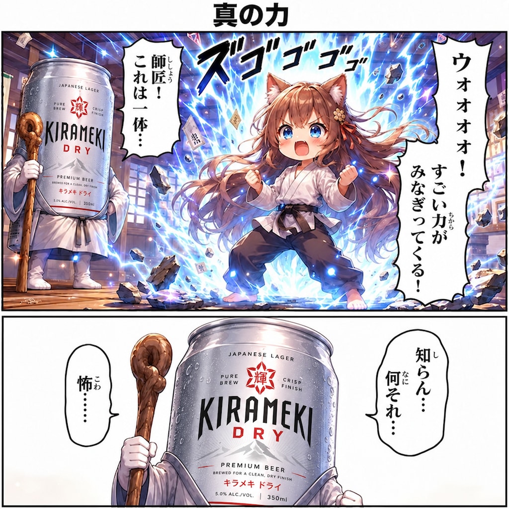 真の力を解放したらしい小さな女の子