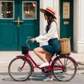 2025年10月21日  自転車に乗っているあの若い女性5 2枚目