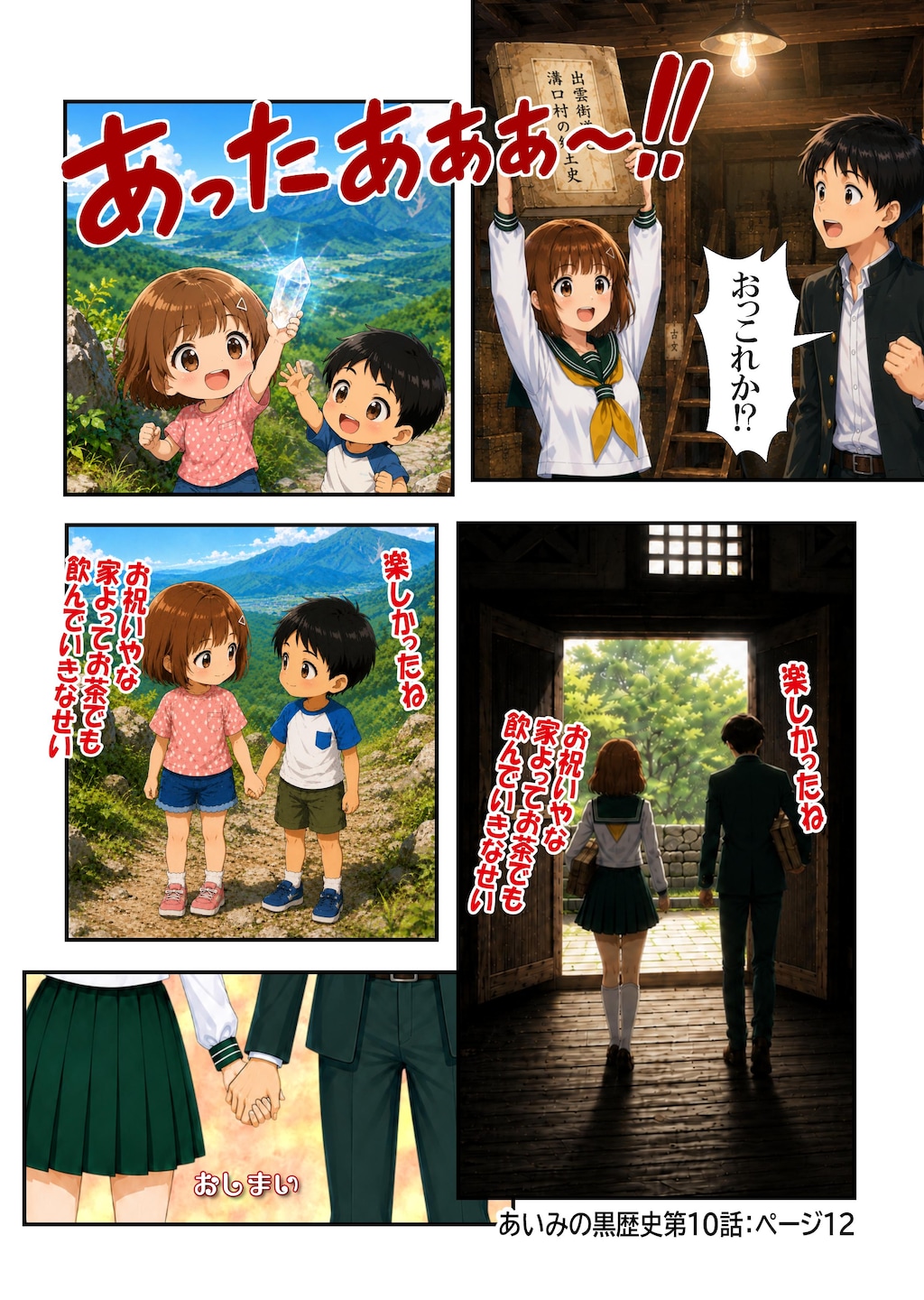 あいみのくろ歴史第１０話：ちいさな冒険