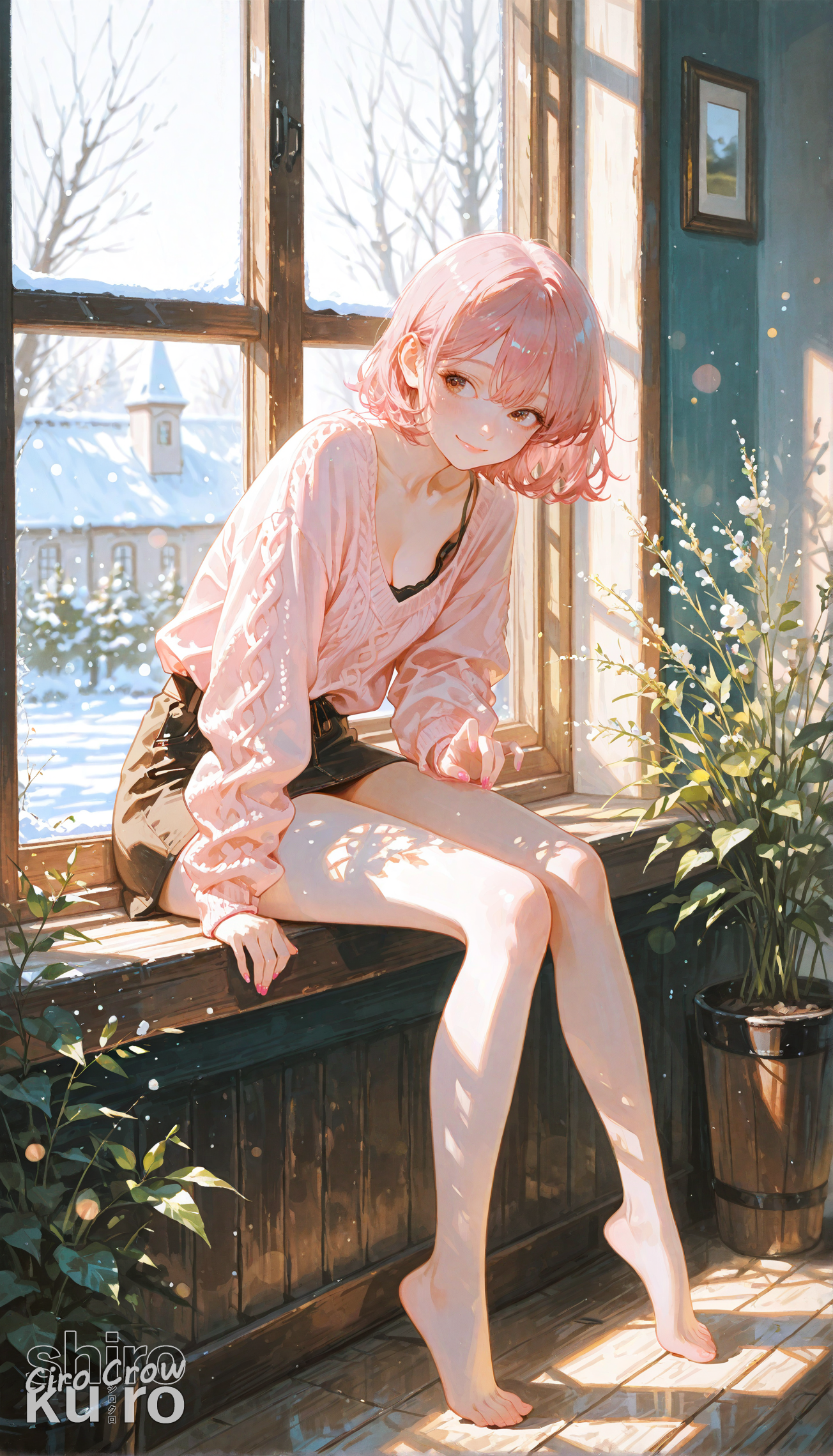 窓際の特等席 | の人気AIイラスト・グラビア