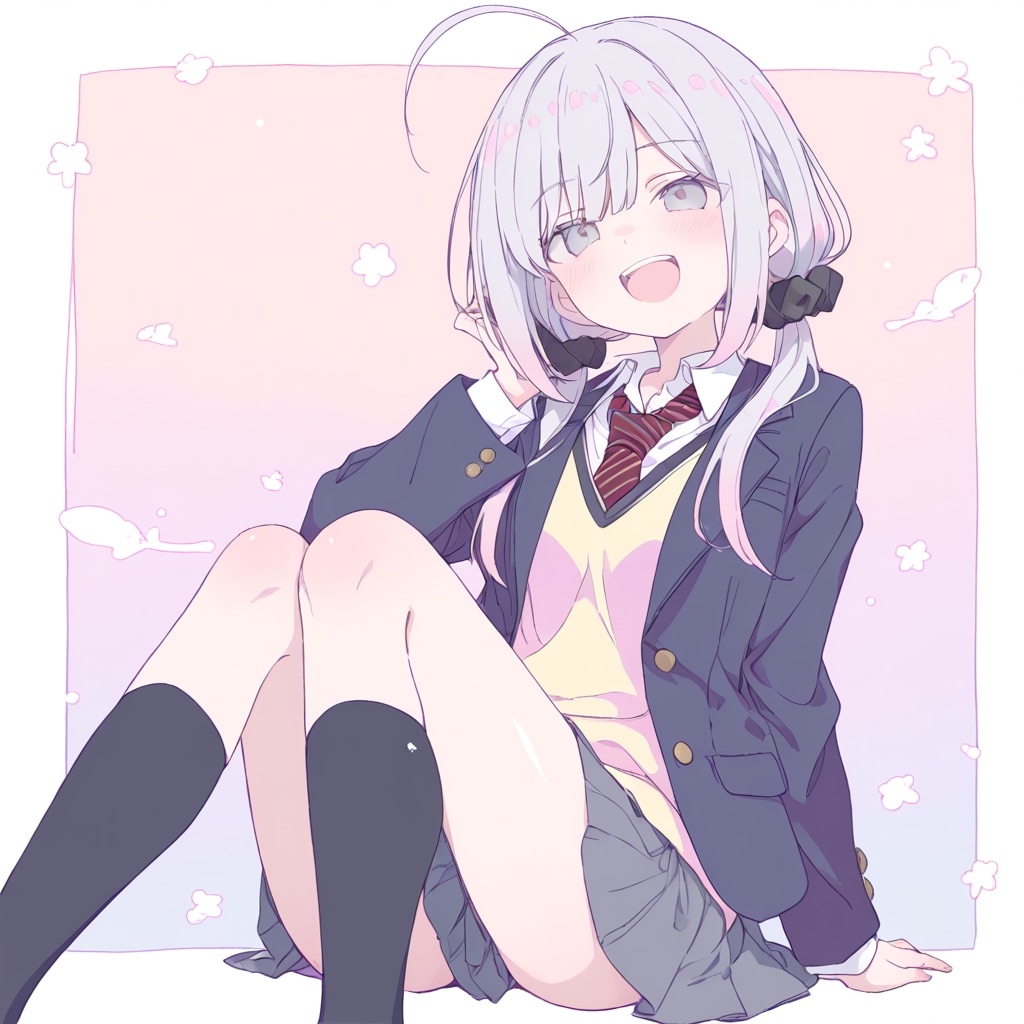 おさげの女の子1