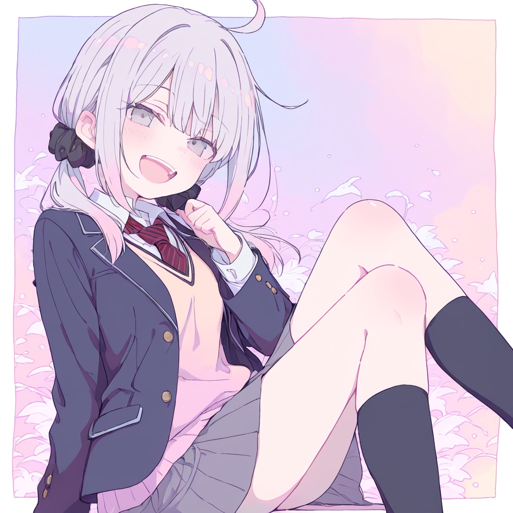 おさげの女の子1