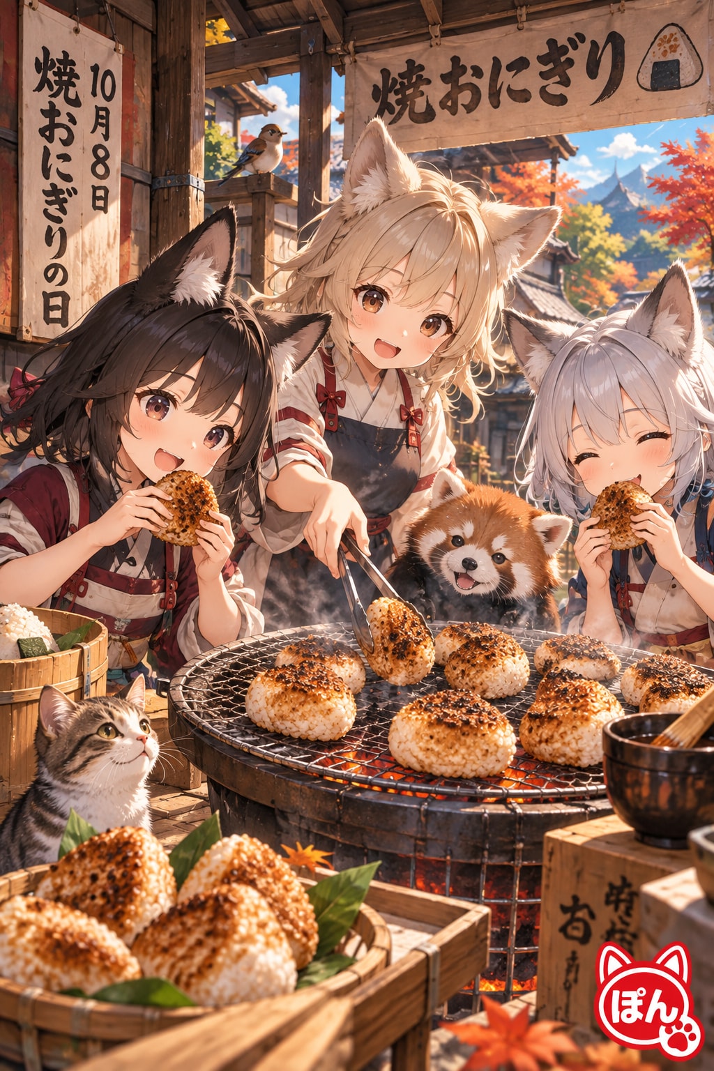 10月8日、焼きおにぎりの日 | の人気AIイラスト・グラビア