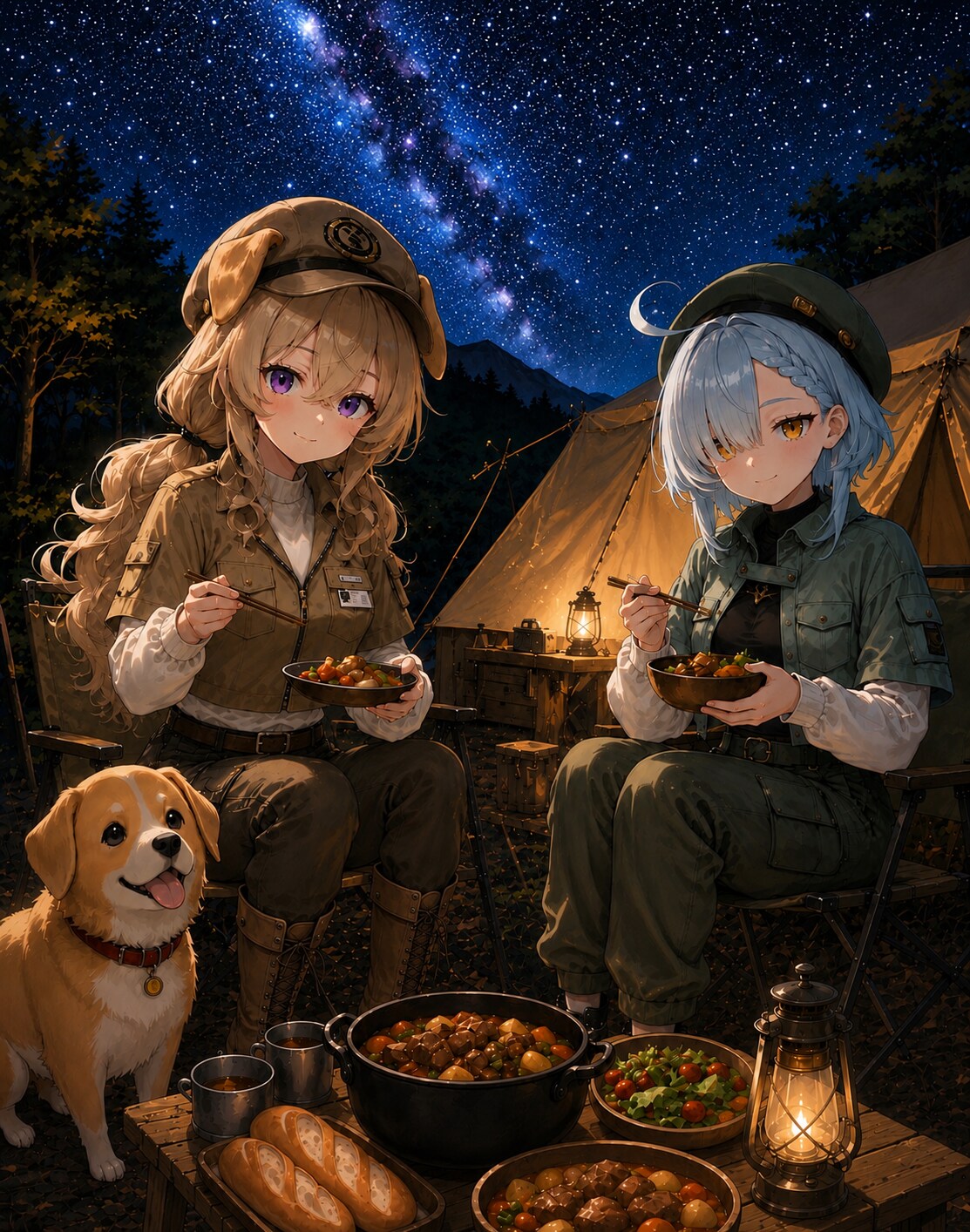 ミルフィ＆ルミエル 2人でキャンプ🏕