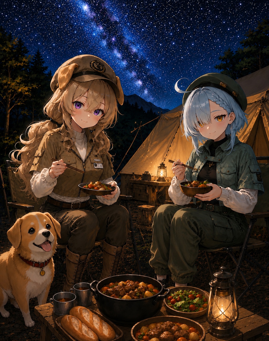 ミルフィ＆ルミエル 2人でキャンプ🏕