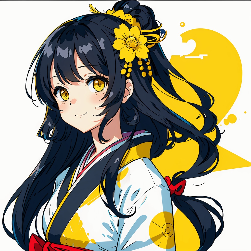 【和 - 着物】黒髪の少女 - 弐