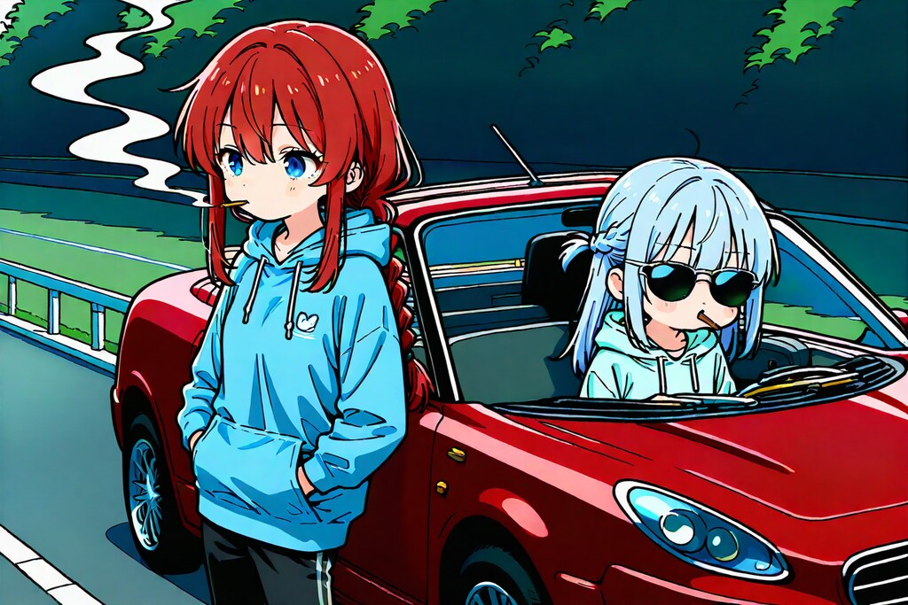 小織くんと赤いオープンカー