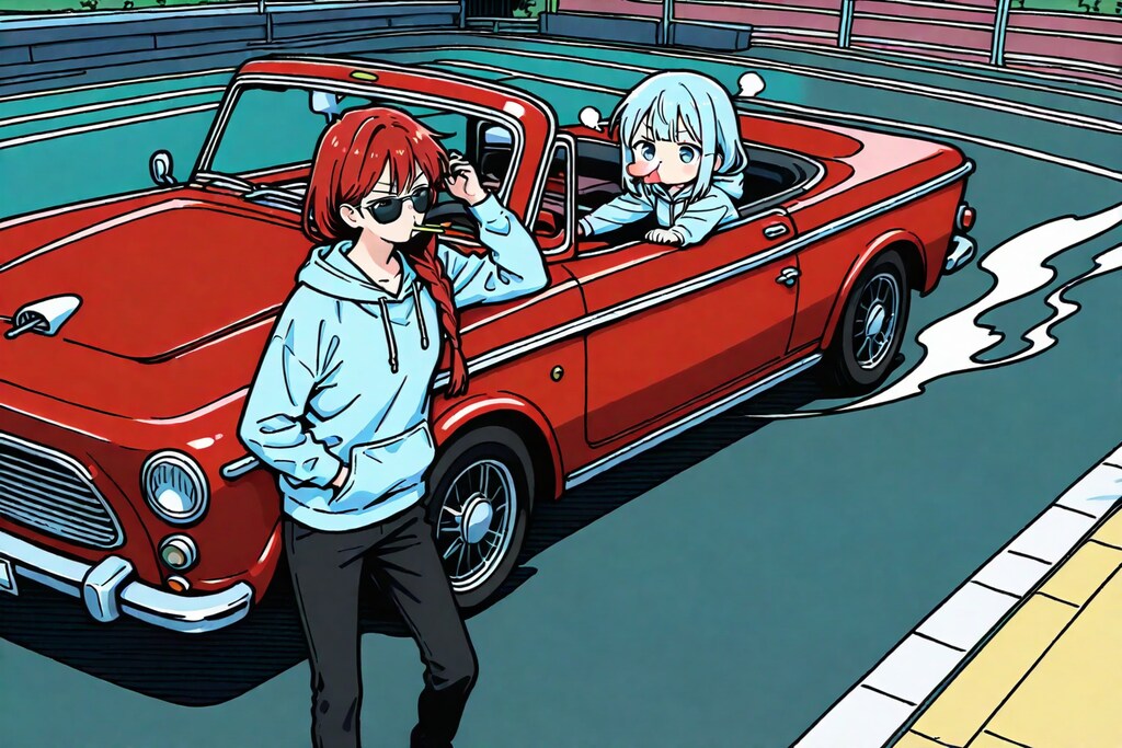 小織くんと赤いオープンカー