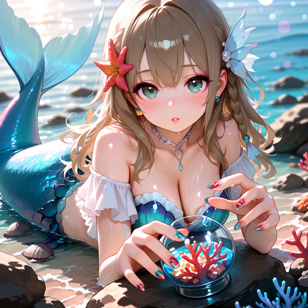 海の日のネイル