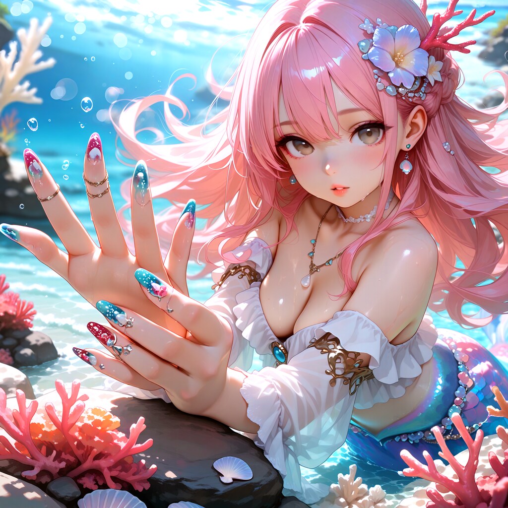 海の日のネイル