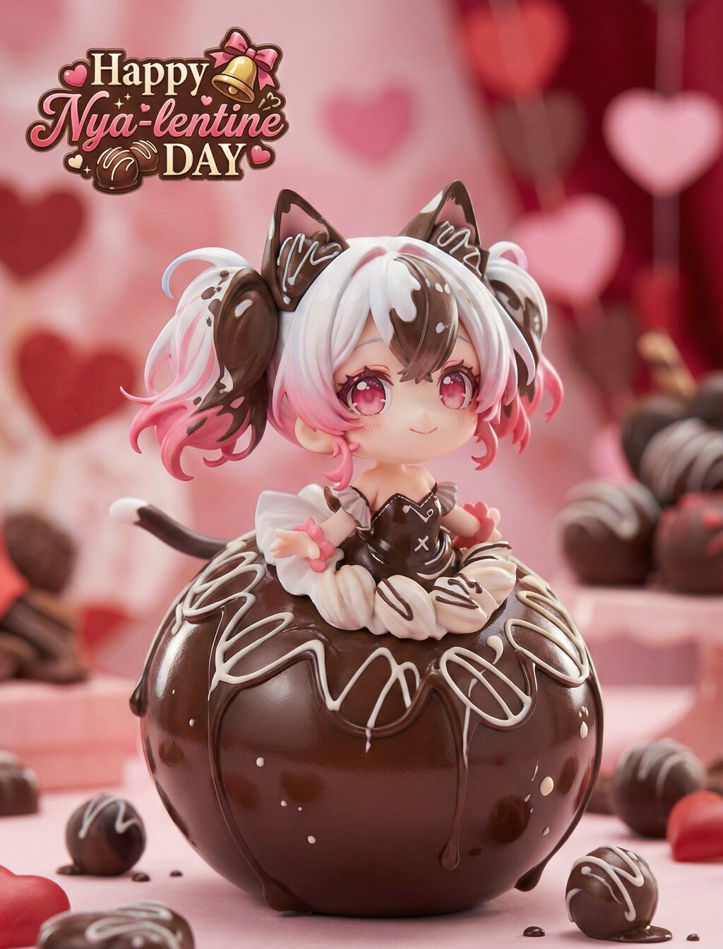 バレンタイン　チョコ玉ちゃん