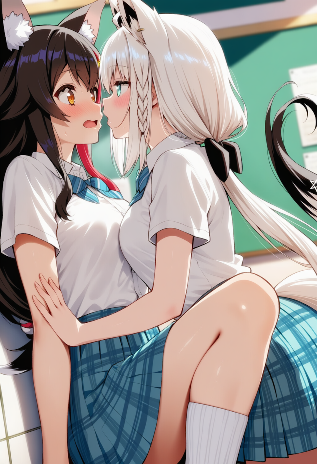 フブミオが壁ドンしてちゅー♡