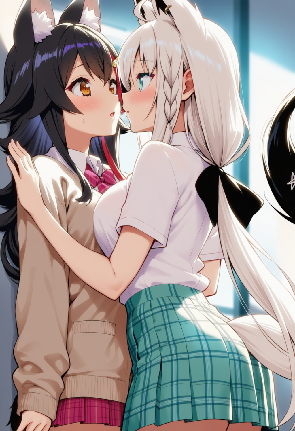 フブミオが壁ドンしてちゅー♡