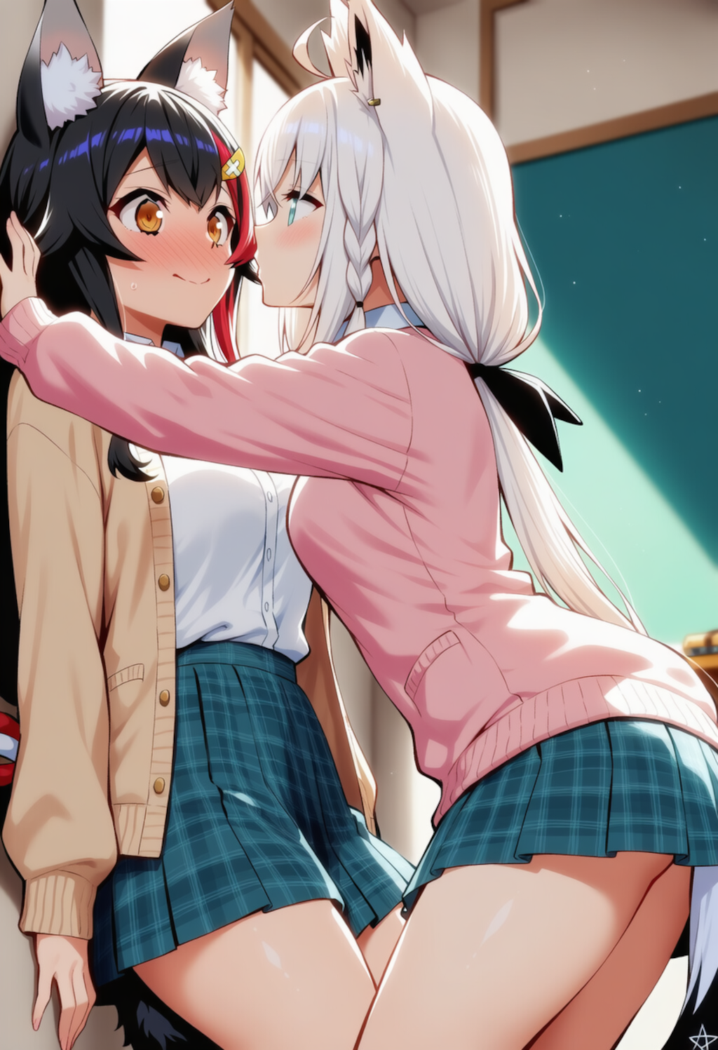 フブミオが壁ドンしてちゅー♡