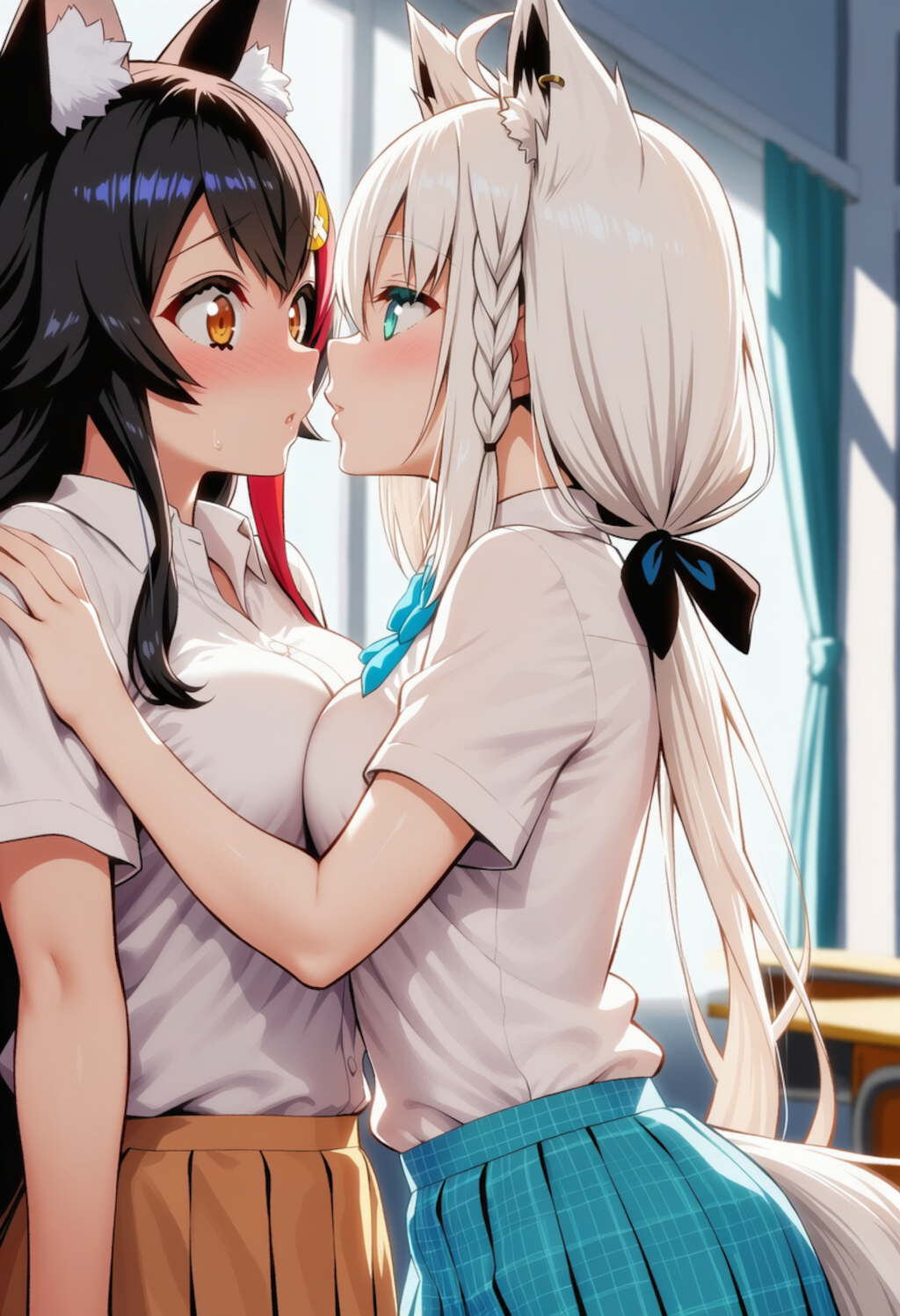 フブミオが壁ドンしてちゅー♡