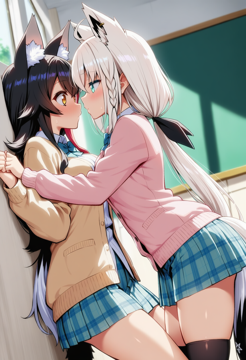 フブミオが壁ドンしてちゅー♡