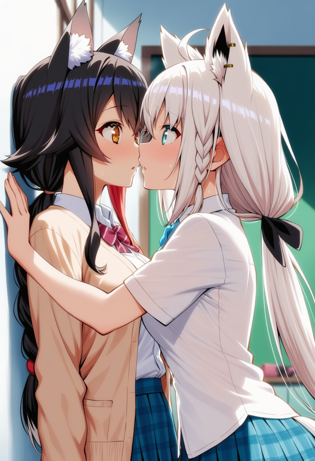 フブミオが壁ドンしてちゅー♡