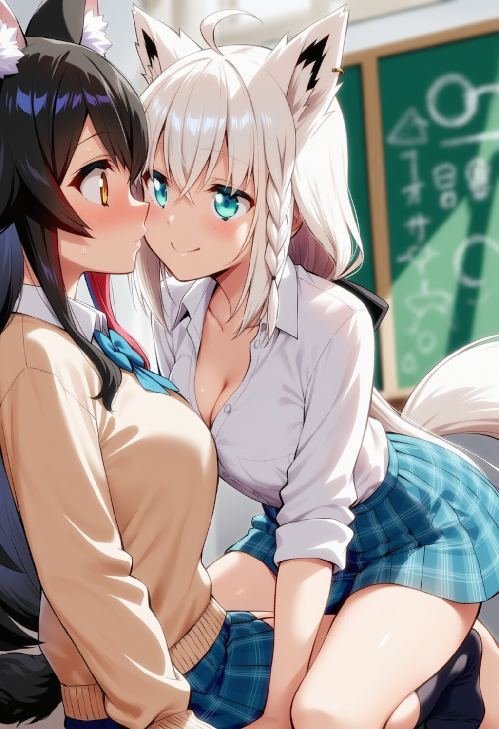 フブミオが壁ドンしてちゅー♡