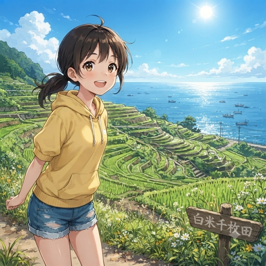 石川県：白米千枚田（×）