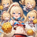 チアリーダーちゃん表情集 3枚目