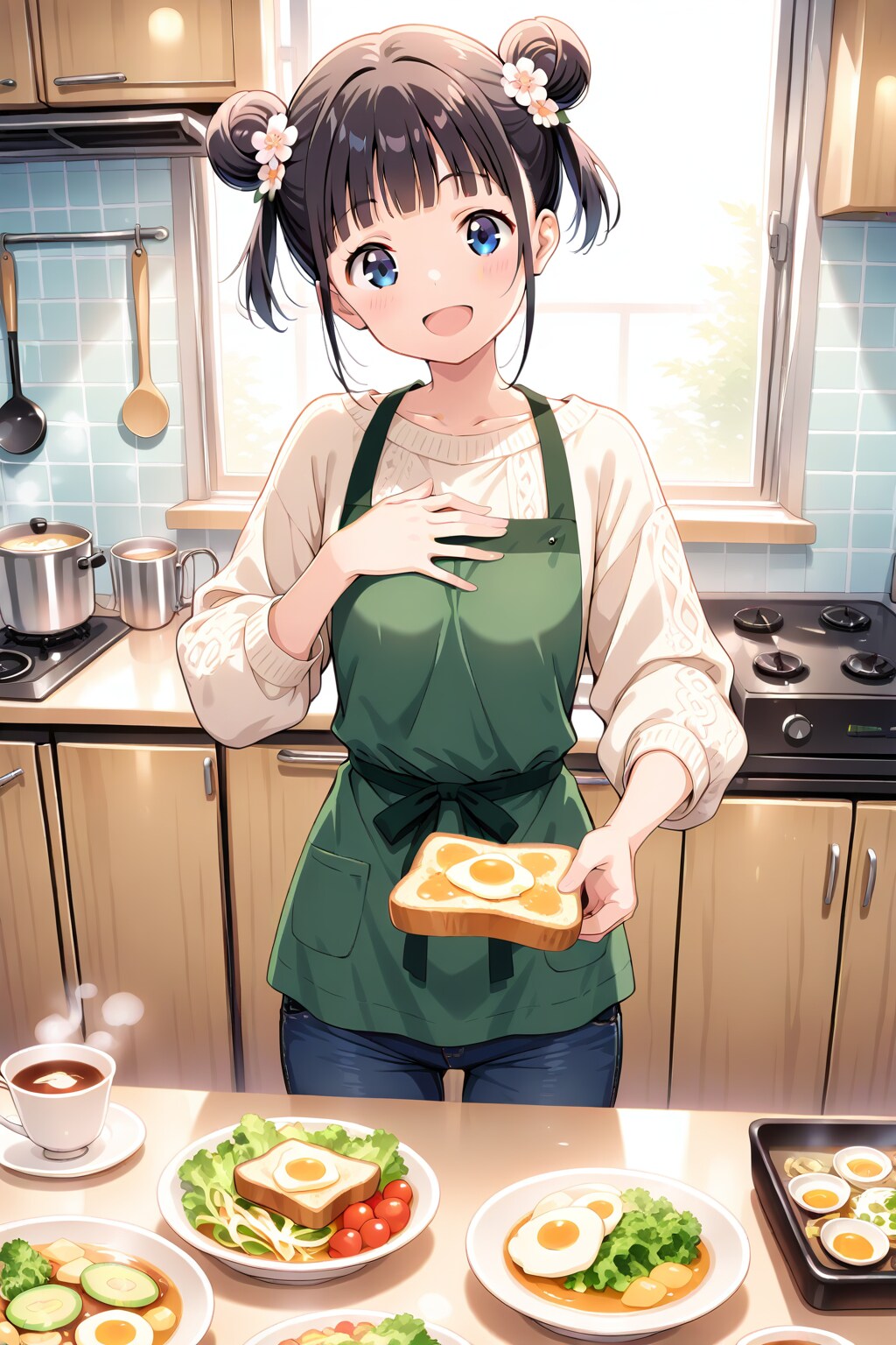 おだんごちゃん🍡✨と朝ごはん🍚✨　12/11