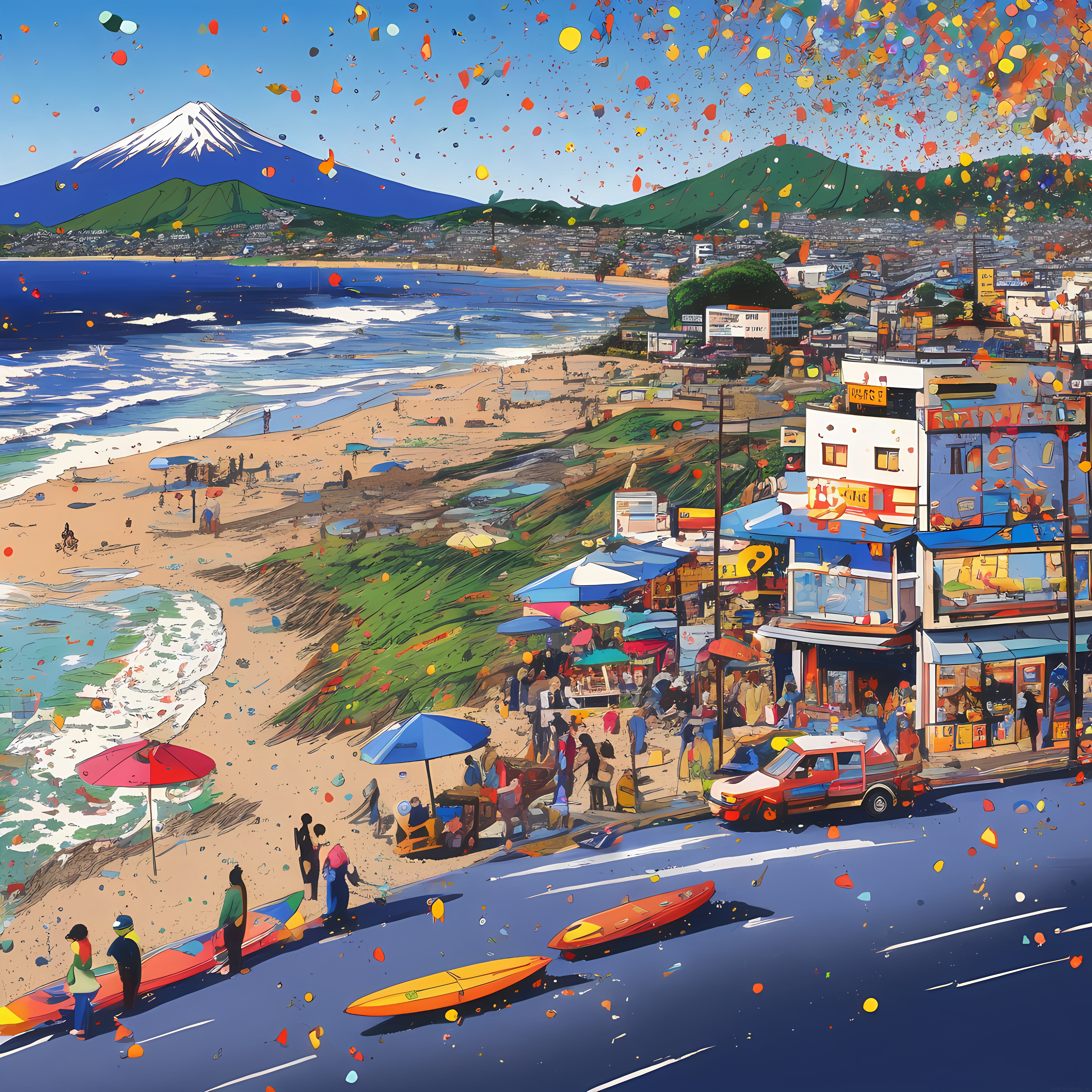 COLORFUL FUJI ROADSIDE 3