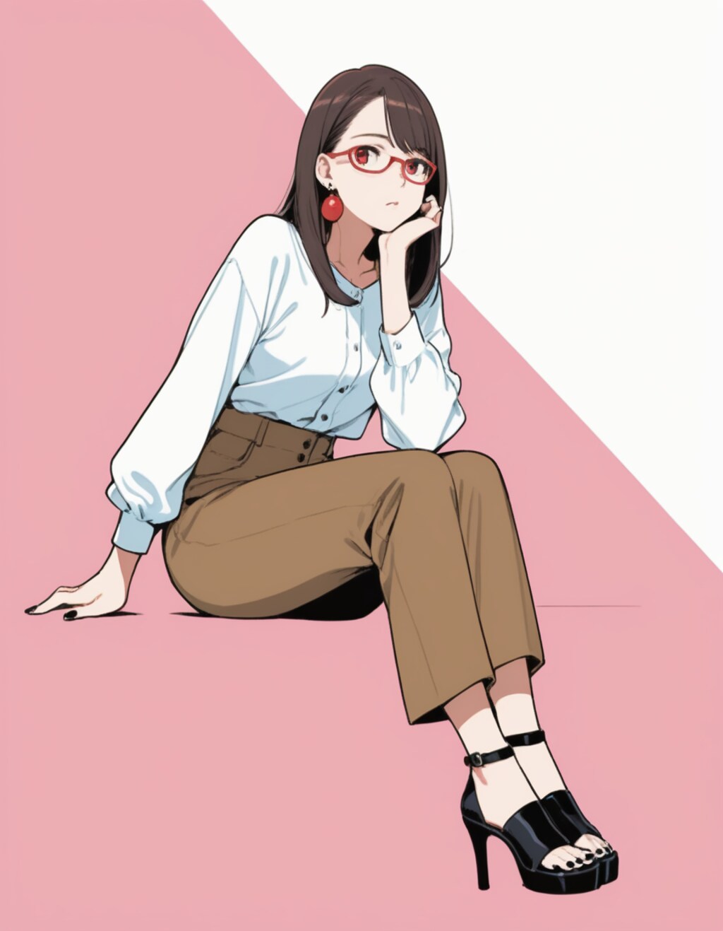 お姉さんのイラスト