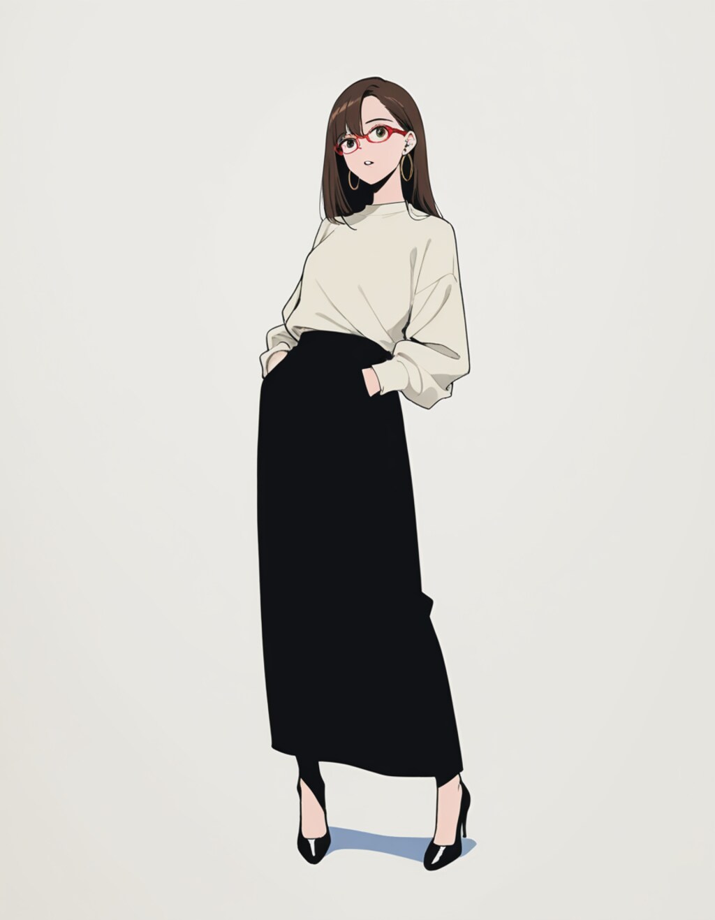 お姉さんのイラスト