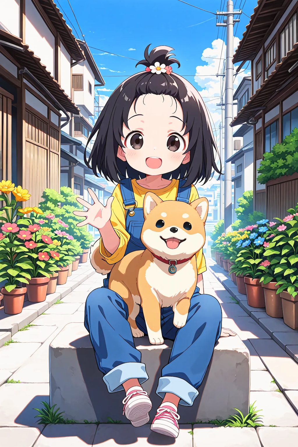 朝の住宅街10