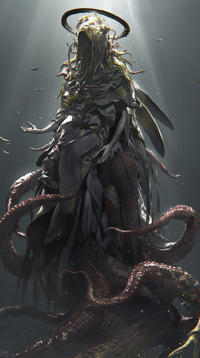 タコ皮と深海魚の天使