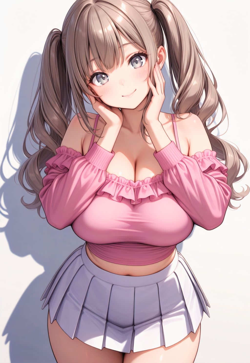 1364（ピンクのオフショル）