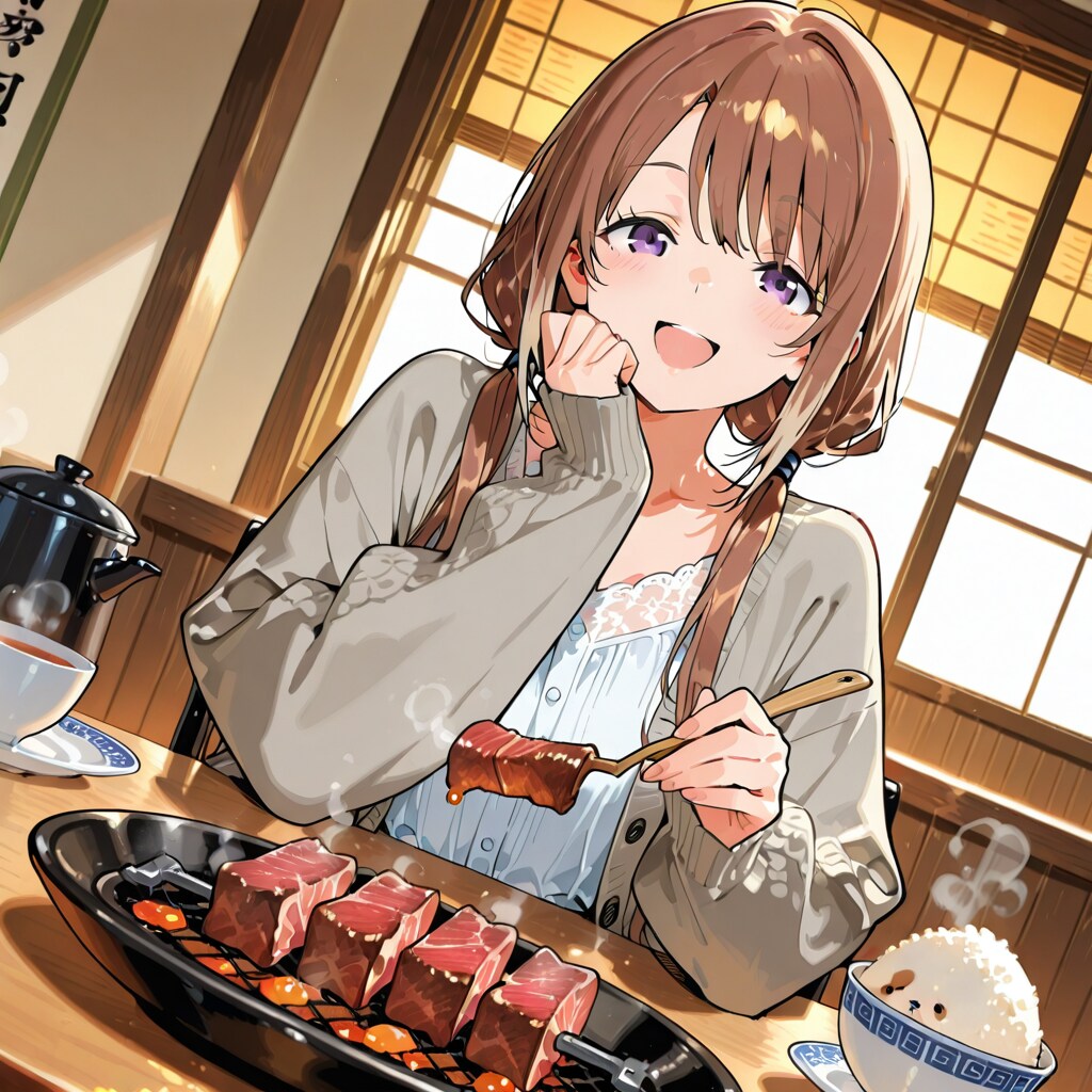 焼肉にはやっぱり米！！ | の人気AIイラスト・グラビア