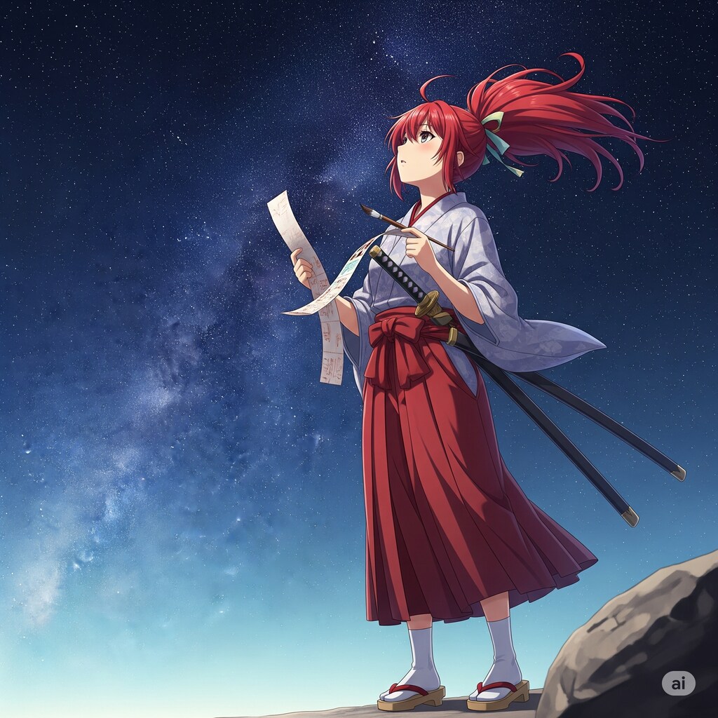 七夕の夜、彦星と織姫を思ふ