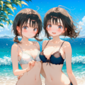 ビーチとビキニ 2枚目