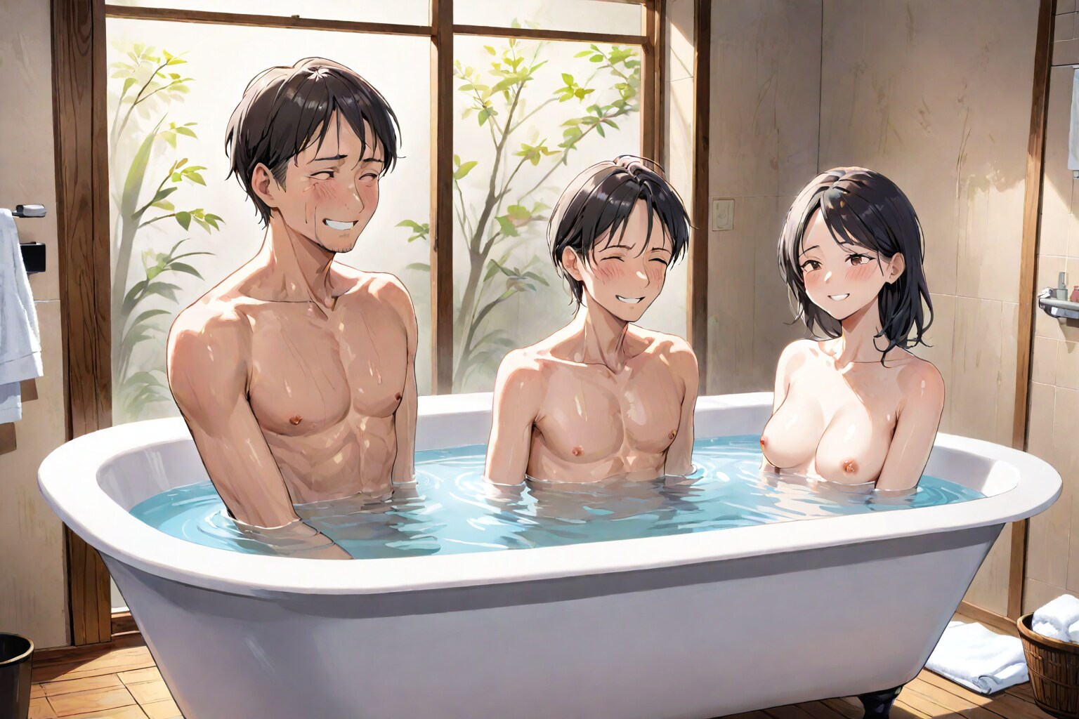昔の写真、お父さんの宝物、娘も息子もまだまだかわいいな、お父さんもすごく若いじゃないか。子供たちは本当に宝物なんだ。