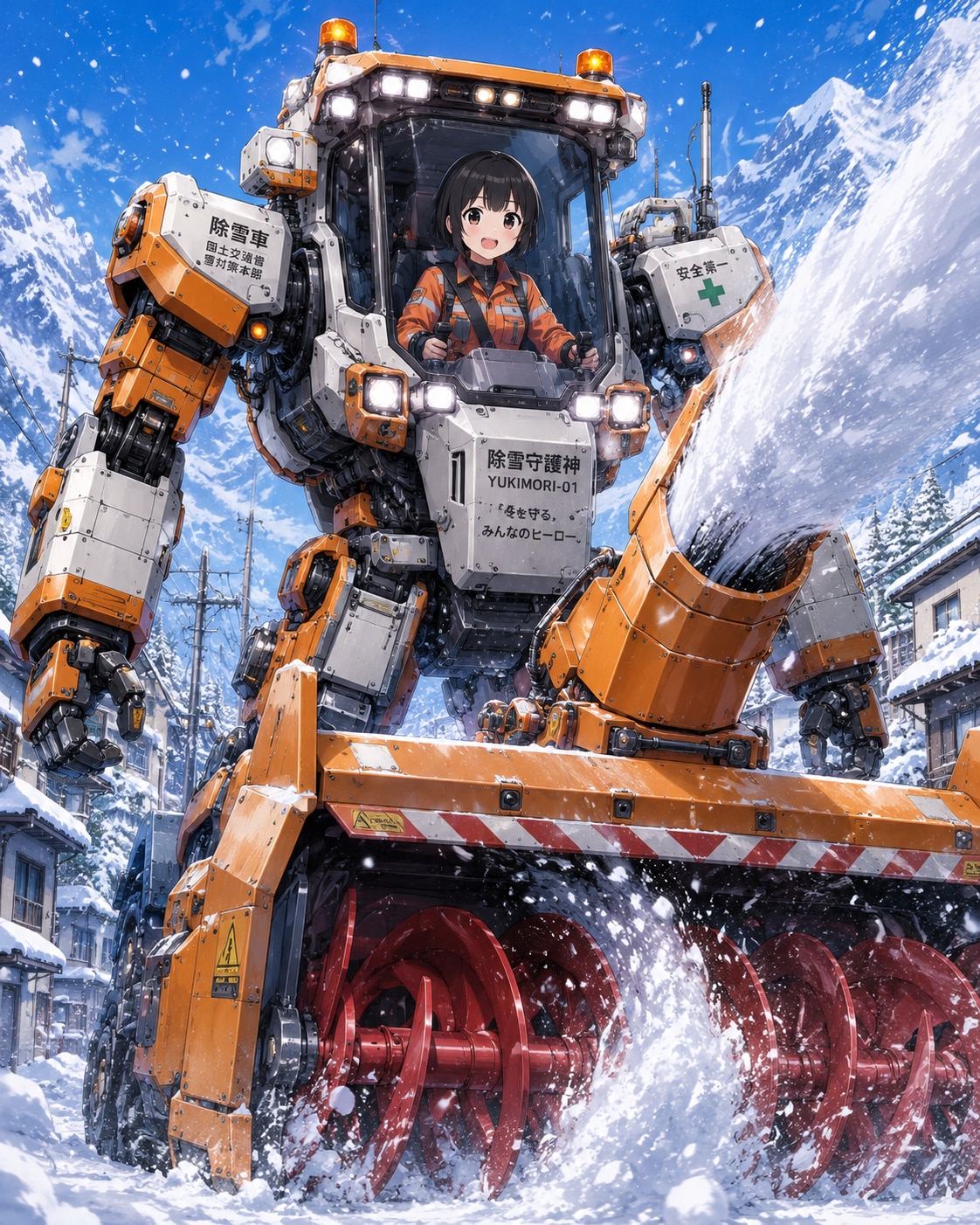 ロータリー除雪車ロボ！