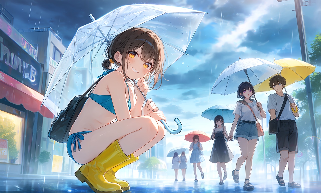 どーせ濡れるんだから水着でいいんじゃない？