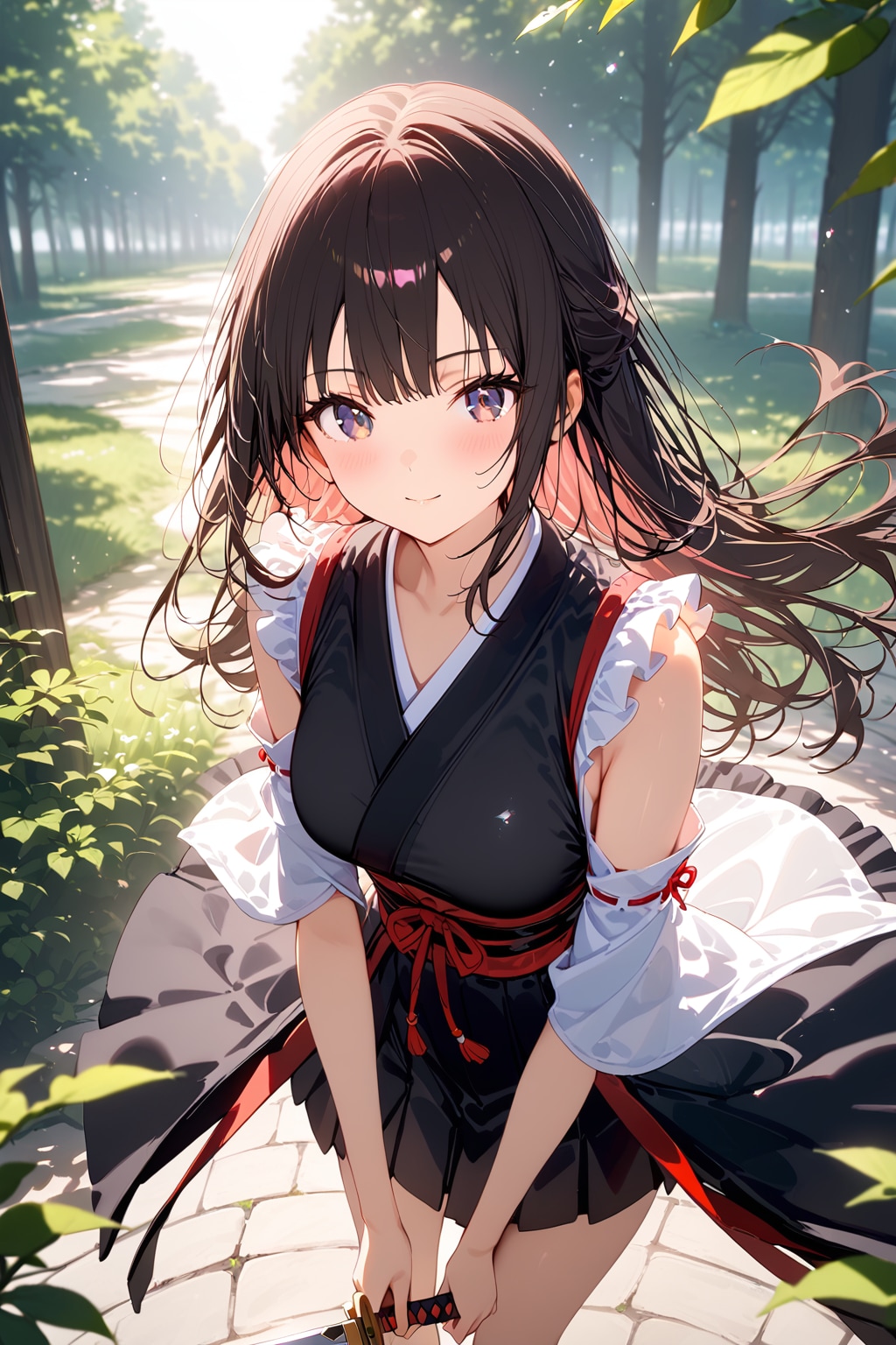 剣を練習中の少女（HALO） | の人気AIイラスト・グラビア