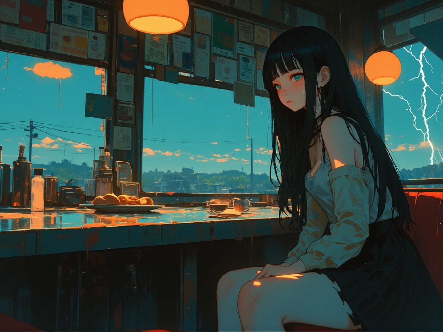 嵐の夕暮れ
