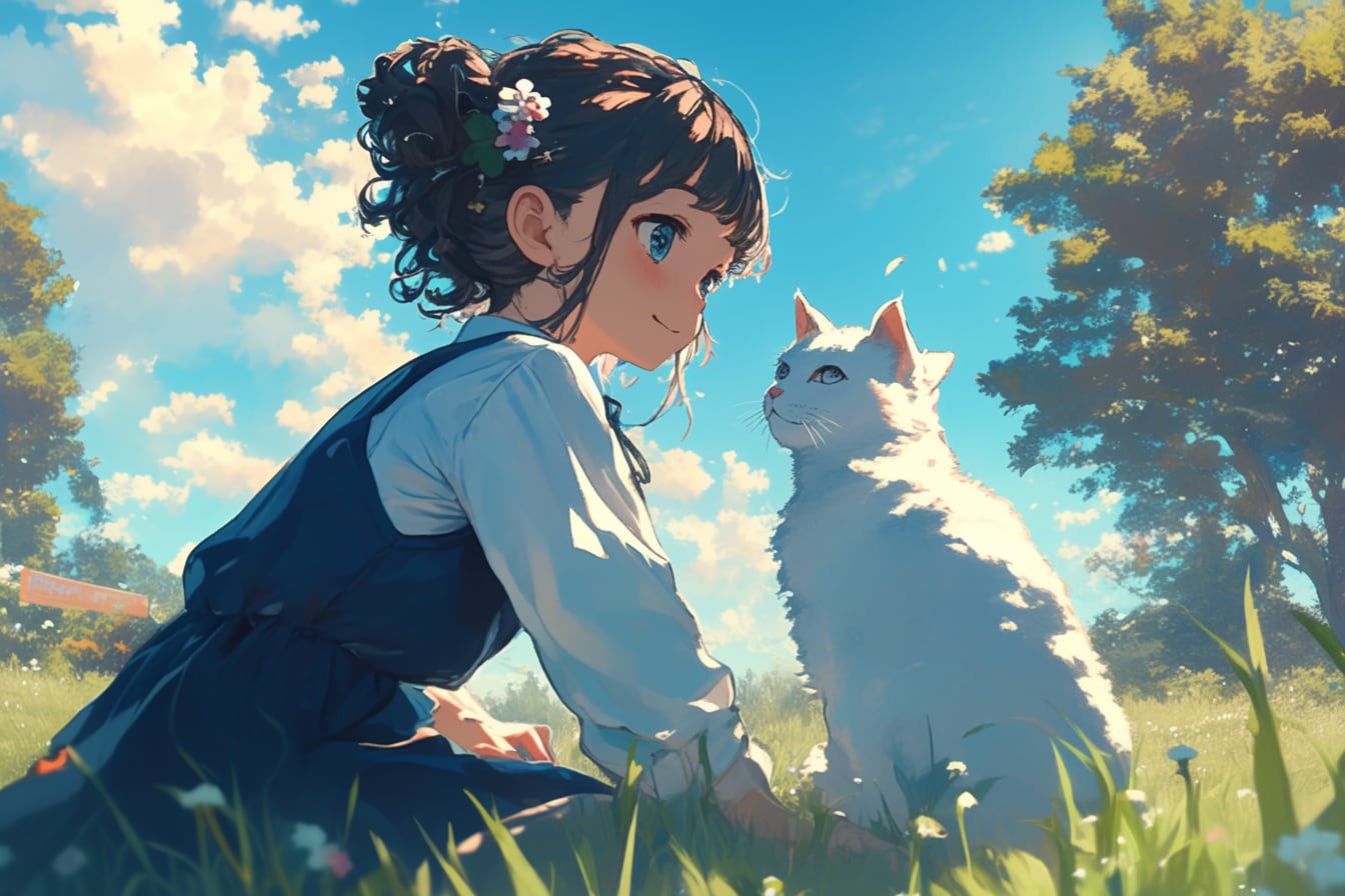 猫🐈とおだんごちゃん🍡✨156 | の人気AIイラスト・グラビア