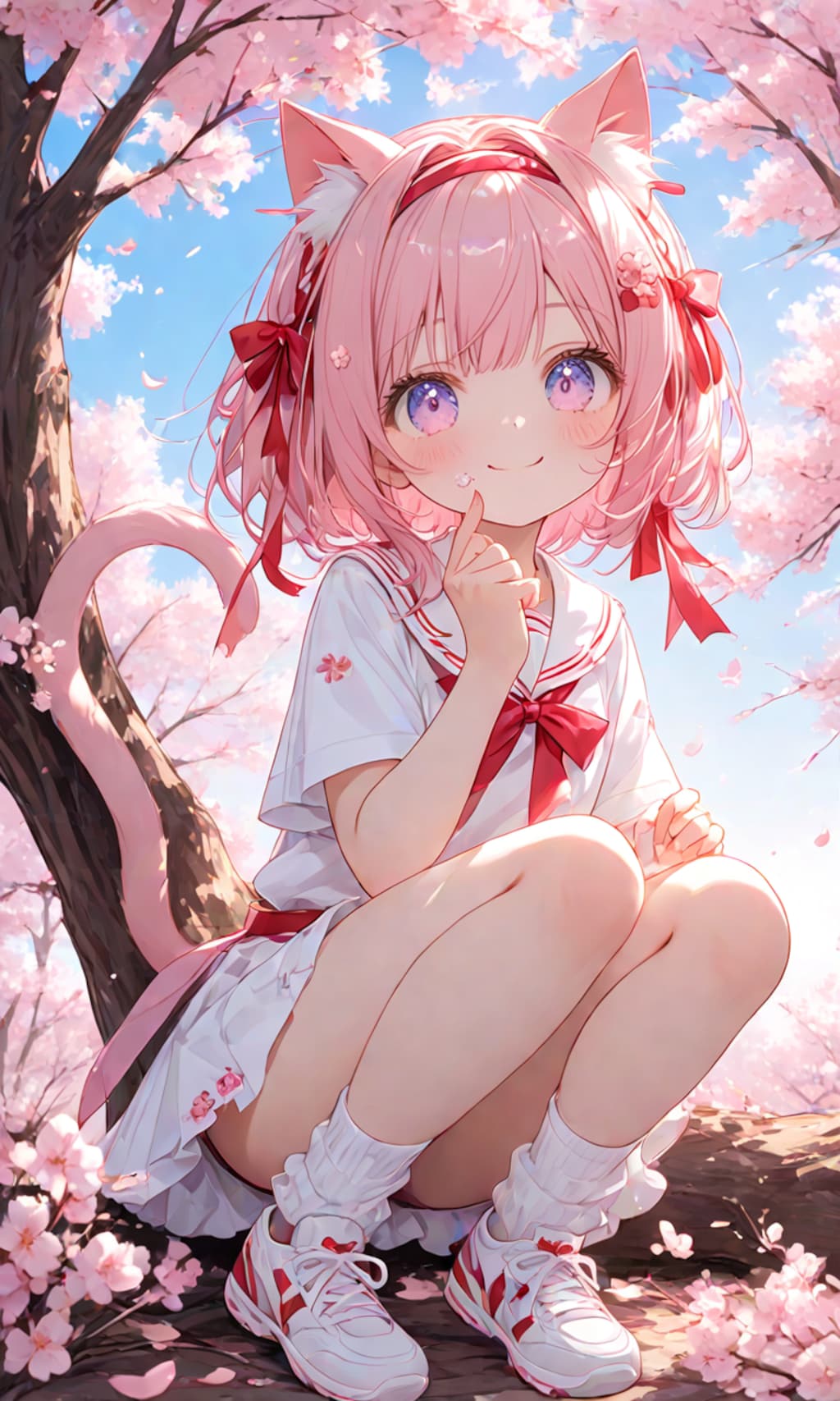 お花見ねこちゃん