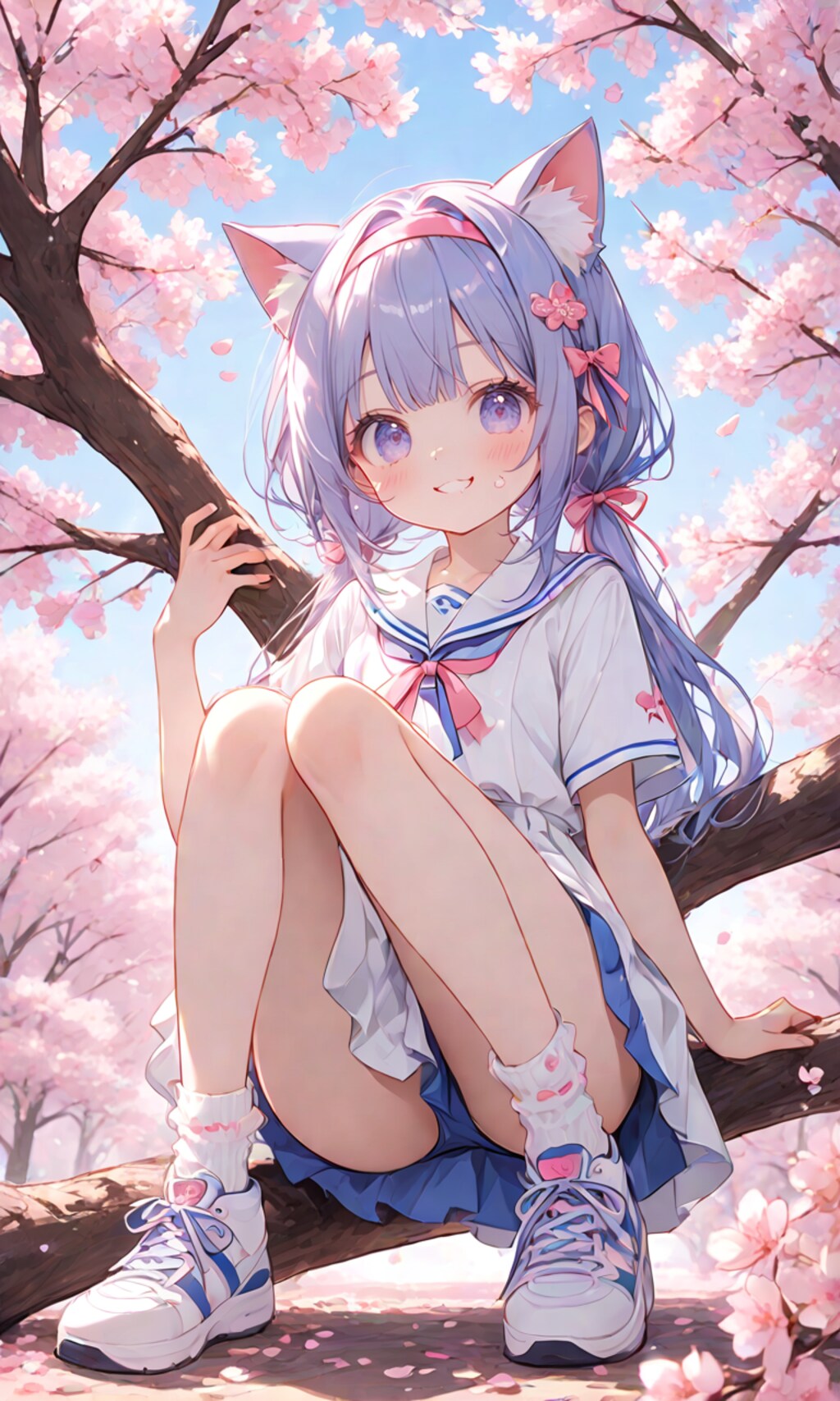 お花見ねこちゃん