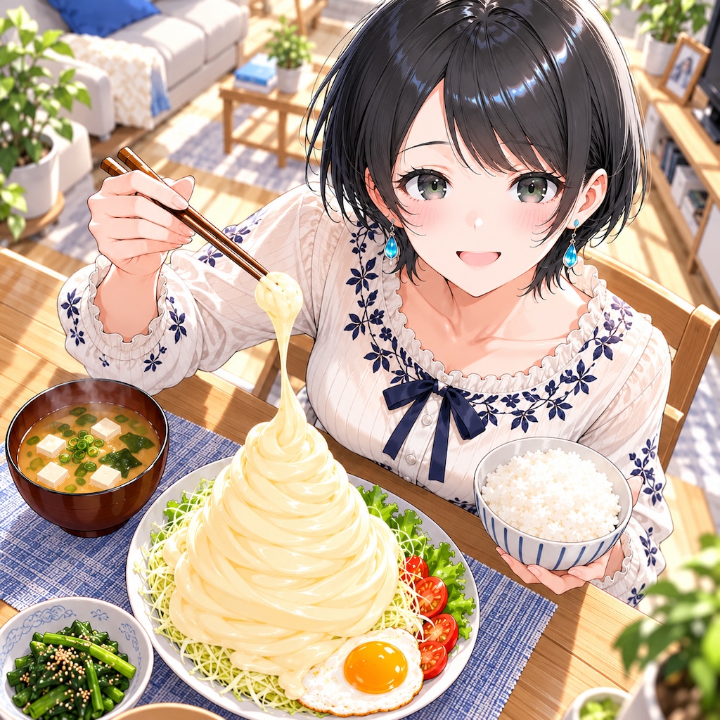 目玉焼きはマヨ派の藍音ちゃん