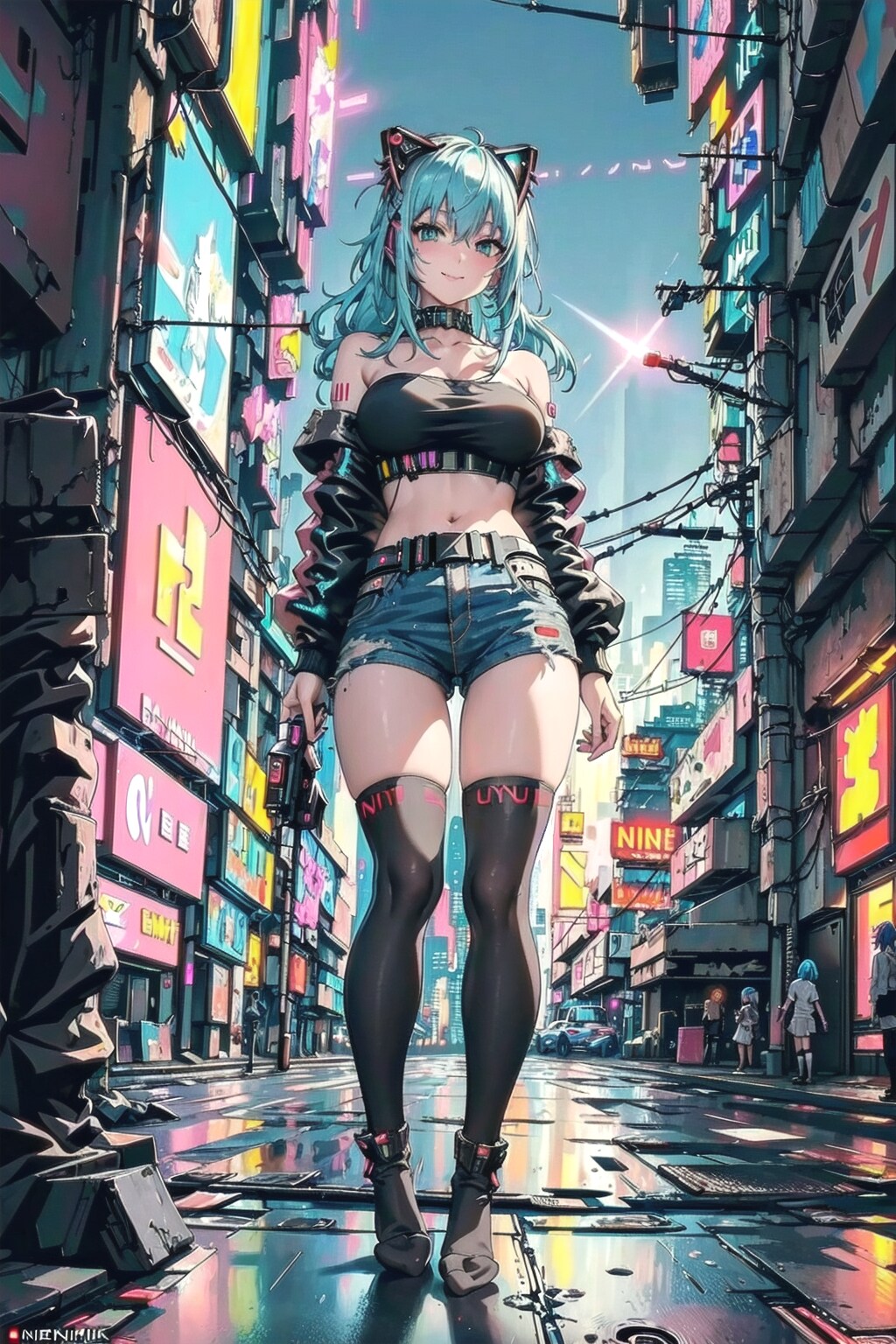 薄暮のサイバーパンク🐱✨